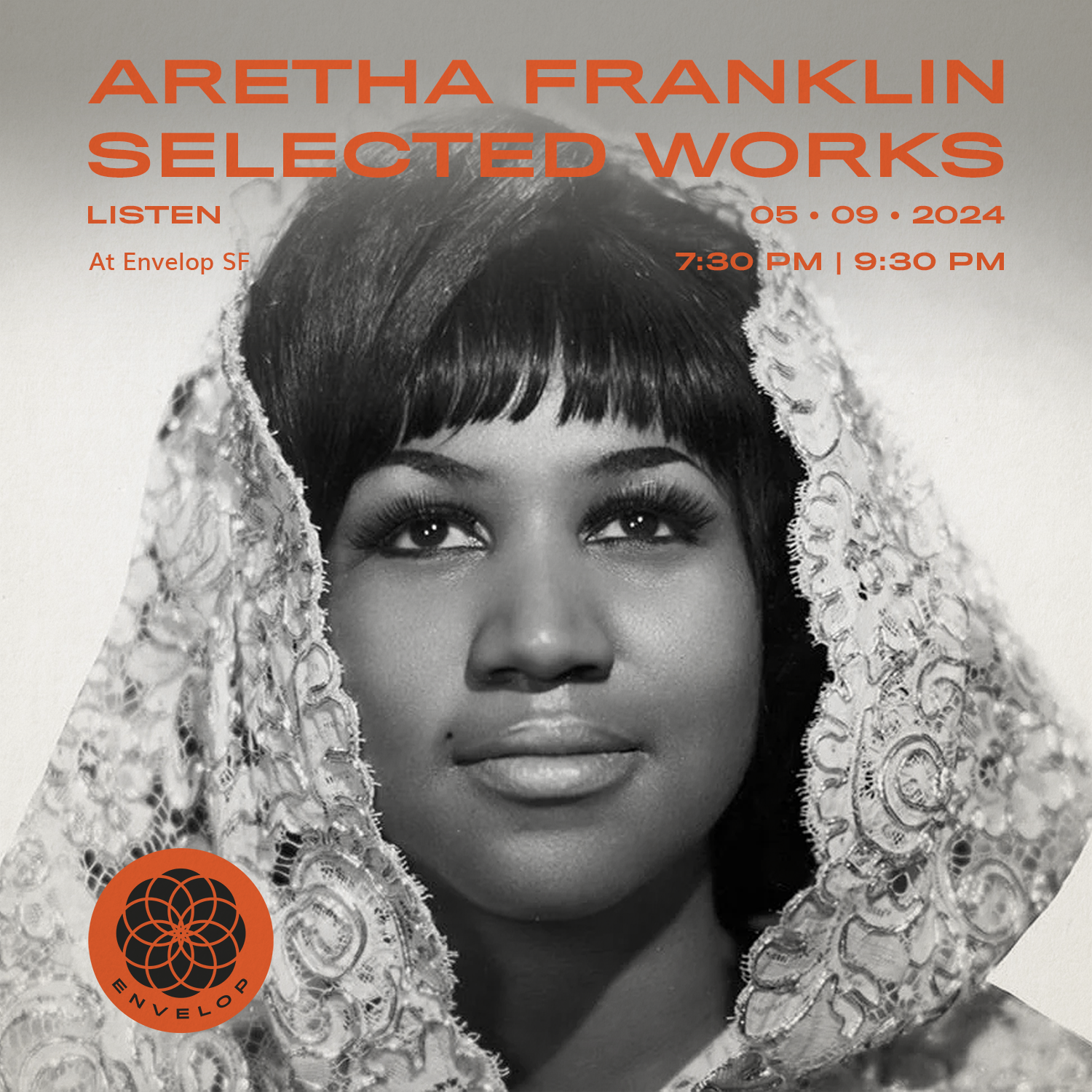 Event image for Aretha Franklin - Selected Works : LISTEN